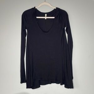 Free People Long Sleeve Scoop Neck Top